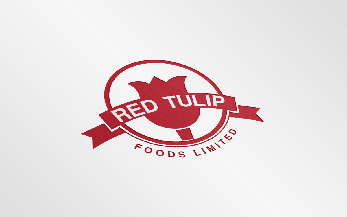 Red Tulip Logo MockUp