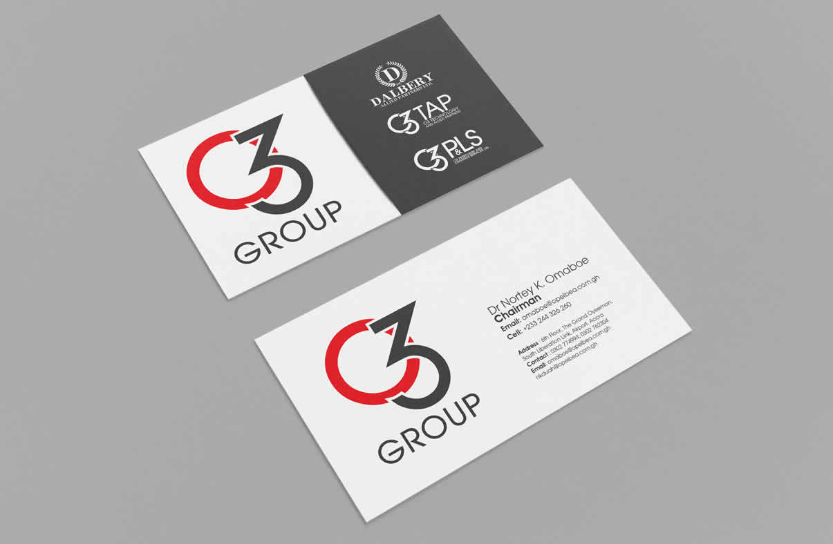 O3 Group Call Card Mockup